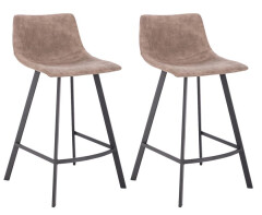 2x Barová stolička Hawaj CL-845-1 | Taupe (šedo hnedá)