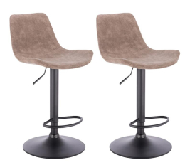 2x Barová stolička Hawaj CL-18022 Taupe (šedohnedá) 2x Barová stolička Hawaj CL-18022 Taupe (šedohnedá)
