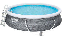 Bazén Bestway Fast Set Ratan 3,96 x 0,84 m s kartušovou filtrací Bazén Bestway Fast Set Ratan 3,96 x 0,84 m s kartušovou filtrací