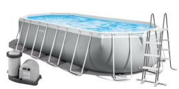 Bazén Intex Prism Frame 3 x 1,75 x 0,8 m s filtráciou a schodíkmi Bazén Intex Prism Frame 3 x 1,75 x 0,8 m s filtráciou a schodíkmi