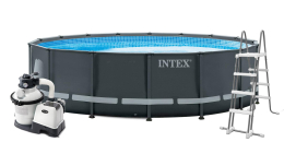 Bazén Intex Ultra XTR Frame 4,88 x 1,22 m kompletset s pieskovou filtráciou Bazén Intex Ultra XTR Frame 4,88 x 1,22 m kompletset s pieskovou filtráciou
