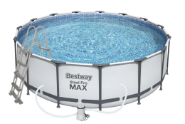 Nadzemní bazén s konstrukcí Bestway Power Steel Deluxe 4,27 x 1,07 m Rattan kompletset s filtrací Nadzemní bazén s konstrukcí Bestway Power Steel Deluxe 4,27 x 1,07 m Rattan kompletset s filtrací
