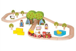 Bigjigs Rail vláčkodráha - Osmička pro princezny 40 dílů
