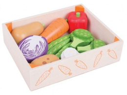 Bigjigs Toys box s dřevěnými sušenkami