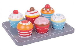 Bigjigs Toys Dřevěné hračky - Muffiny Bigjigs Toys Dřevěné hračky - Muffiny