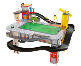 KidKraft Autodráha se stolem Freeway Frenzy Raceway Set