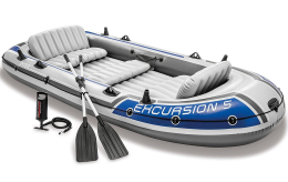Nafukovací čln Intex Excursion 5 set Nafukovací čln Intex Excursion 5 set