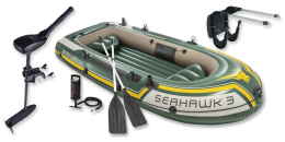 SET - Nafukovací čln Intex Seahawk 3 set s držiakom a elektromotorom Maxima A 40 SET - Nafukovací čln Intex Seahawk 3 set s držiakom a elektromotorom Maxima A 40