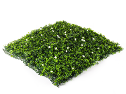 Umelý živý plot Hawaj Buxus High s kvetmi | stena 100 x 100 cm Umelý živý plot Hawaj Buxus High s kvetmi | stena 100 x 100 cm