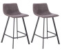 2 x Barová stolička Hawaj CL-845-1 tmavo šedá