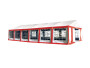Party stan Premium 6 x 12 m červeno-biela