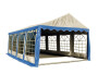 Párty stan Economy 5 x 10 m modro-biela