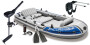 SET - Nafukovací čln Intex Excursion 5 set s držiakom a elektromotorom Maxima A 48