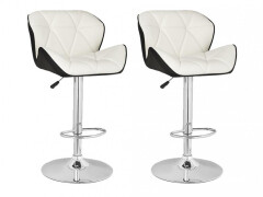 2x Barová stolička Hawaj CL-3227 | biela / čierna