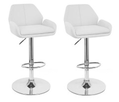 2x Barová stolička Hawaj CL-3335-2 biela