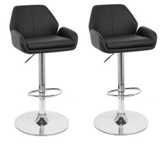 2x Barová stolička Hawaj CL-3335-2 | čierna