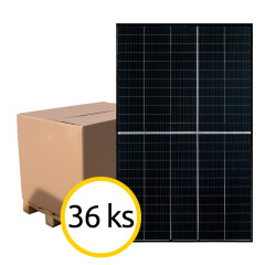 Fotovoltaický solárny panel RISEN Titan S 400Wp Half Cut, čierny rám, paleta