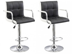 2x Barová stolička Hawaj CL-3331 | čierna / biela