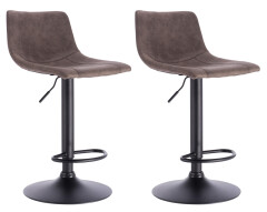 2x Barová stolička Hawaj CL-630-1 | Taupe (šedo-hnedá)