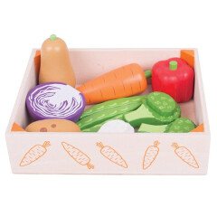 Bigjigs Toys box s dřevěnými sušenkami
