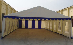 Párty stan Ohňovzdorný Premium 6 x 12 m zeleno-biela