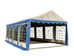 Párty stan Economy 4 x 8 m modro-biela