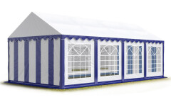 Párty stan Economy 4 x 8 m | modro-biela