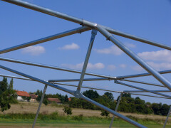 Párty stan Economy 6 x 12 m červeno-biela