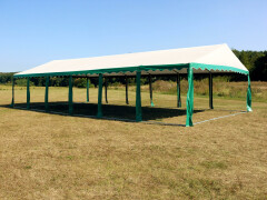 Párty stan Ohňovzdorný Premium 6 x 12 m zeleno-biela