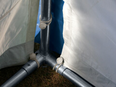 Párty stan Ohňovzdorný Premium 6 x 12 m modro-biela