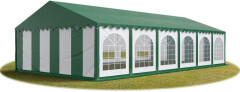 Party stan Premium 6 x 12 m | zeleno-biela so zelenou strechou