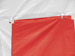 Párty stan Economy 6 x 12 m červeno-biela