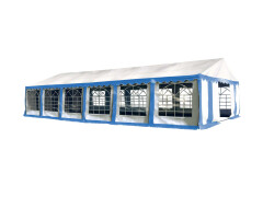 Párty stan Ohňovzdorný Premium 6 x 12 m modro-biela