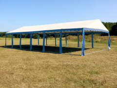 Párty stan Ohňovzdorný Premium 6 x 12 m modro-biela