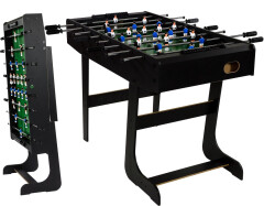 Stolový futbal MDF 121 x 101 x 79 cm čierna