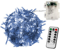 Vánoční LED osvětlení 20 m 200 diod s ovladačem studená bílá