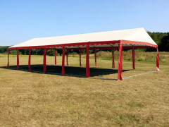 Party stan Premium 6 x 12 m červeno-biela