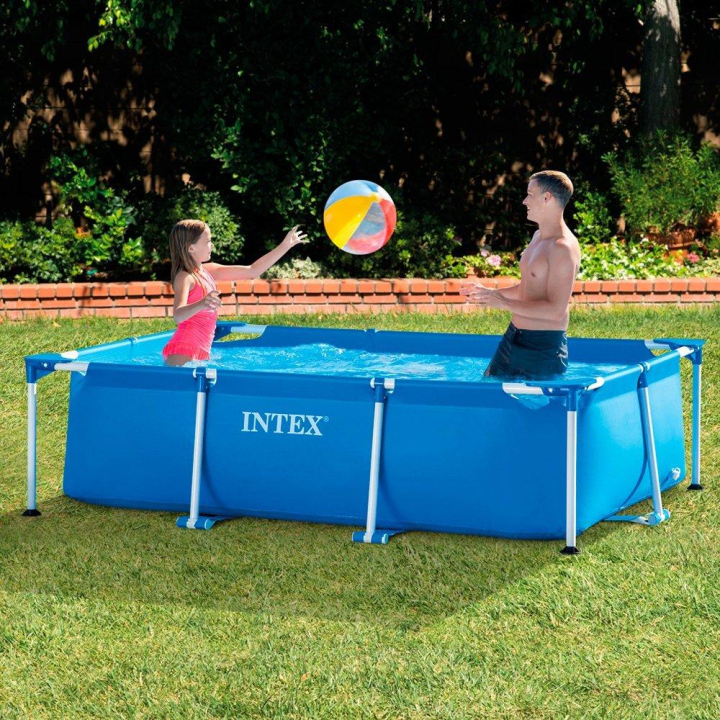 Intex Bateriová pumpa Quick-Fill Bazén Intex Frame Family 2,6 x 1,6 x 0,65 m bez filtrácie