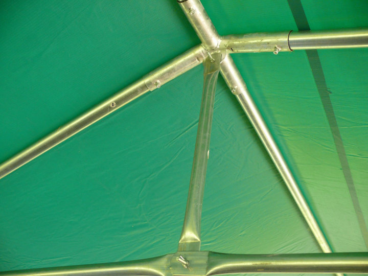 Party stan Premium 6 x 12 m zeleno-biela so zelenou strechou