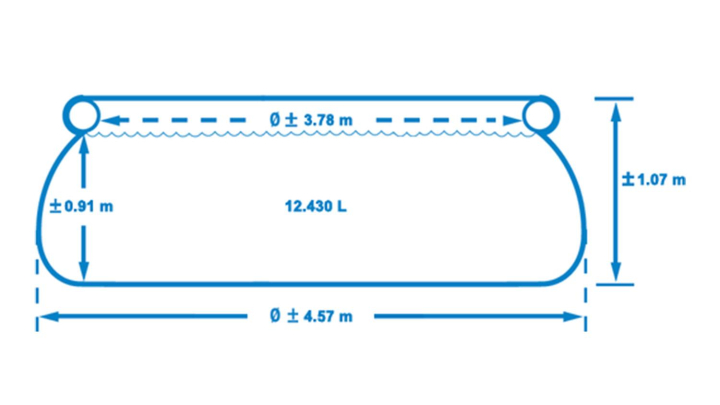 Party stan Premium 6 x 12 m modro-biela Bazén Intex Easy Set 4,57 x 1,07 m kompletset s filtráciou