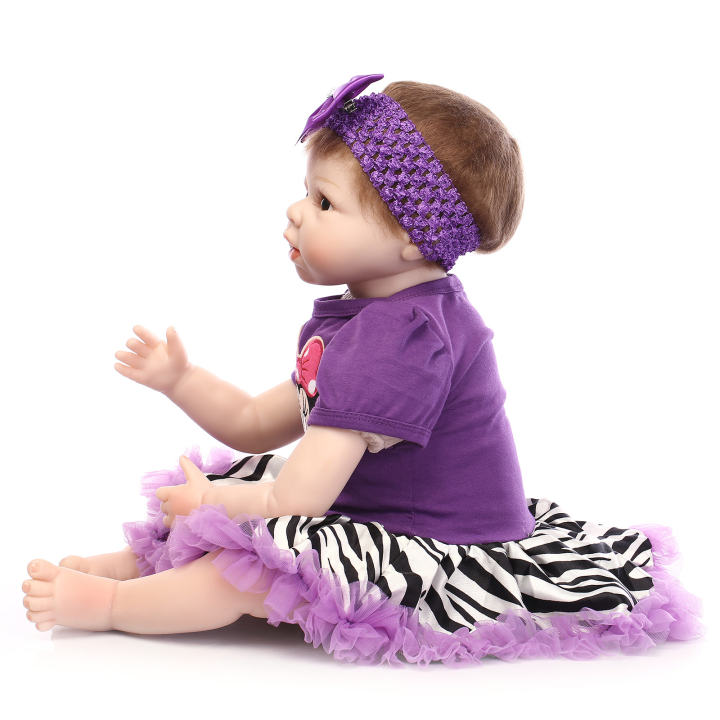 Reborn panenka Michalka, 55 cm Reborn realistická bábika na hranie Juliánka 55 cm