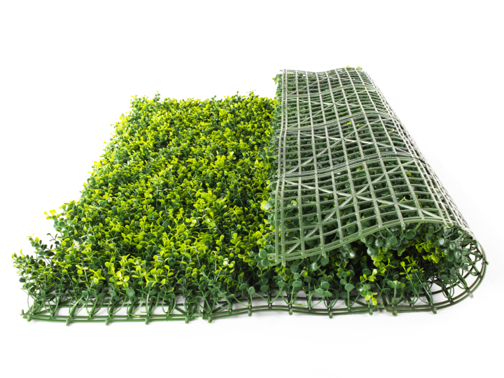 Umelý živý plot Hawaj Červienka Fotínia | stena 100 x 100 cm Umelý živý plot Hawaj Buxus High žltý | stena 100 x 100 cm
