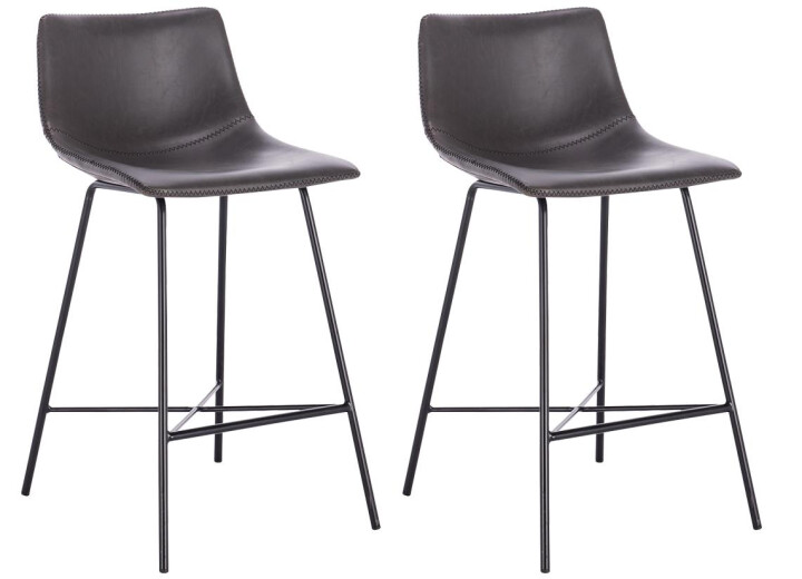 2 x Barová stolička Hawaj CL-845-4 tmavo šedá